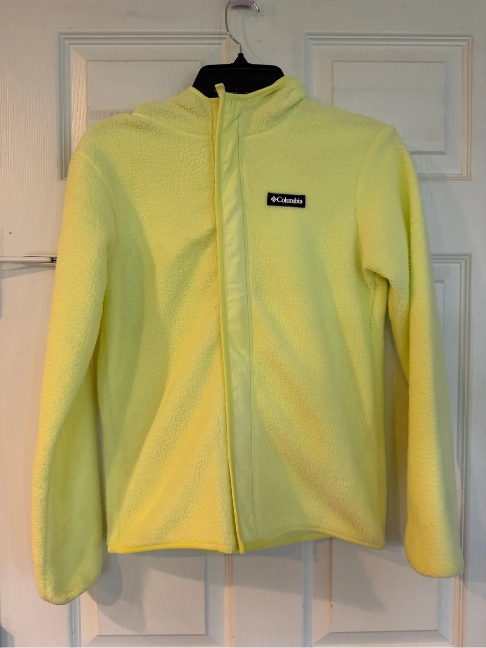 Columbia Kids Light Yellow Hooded Fleece Jacket